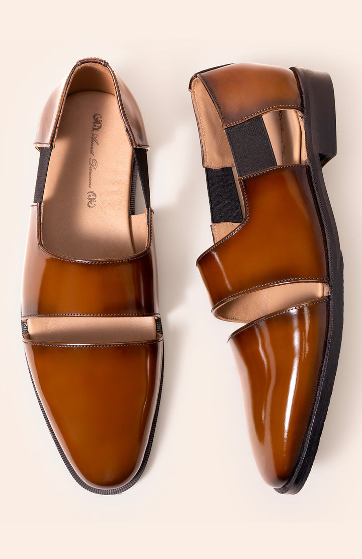 PLAIN SHINY DERBY  SANDLES