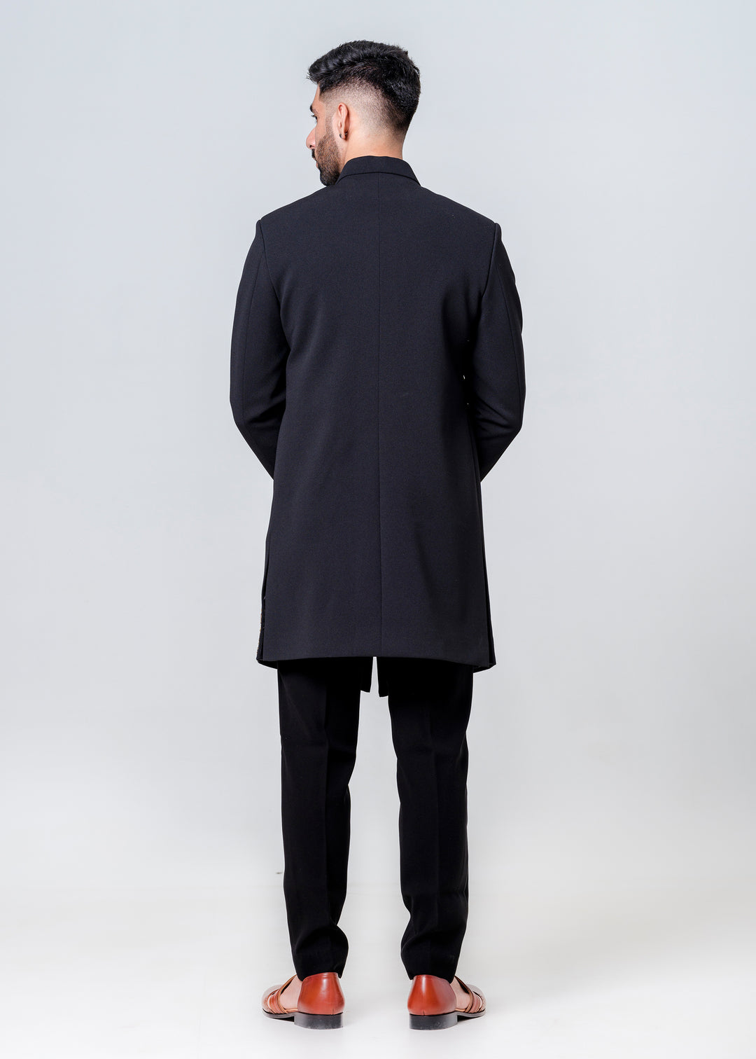 ONE BUTTON JACKET PAIRED WITH TROUSERS