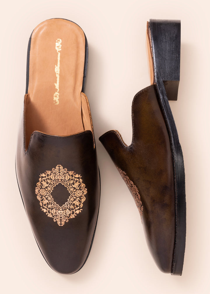 Dark Brown Mules