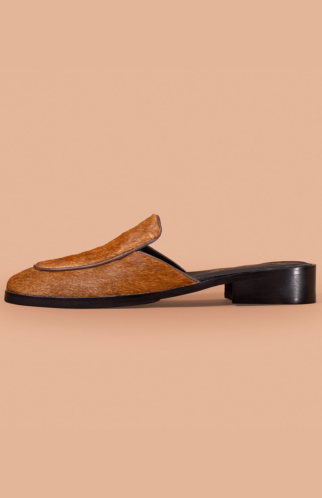 Brown Haironn Mules