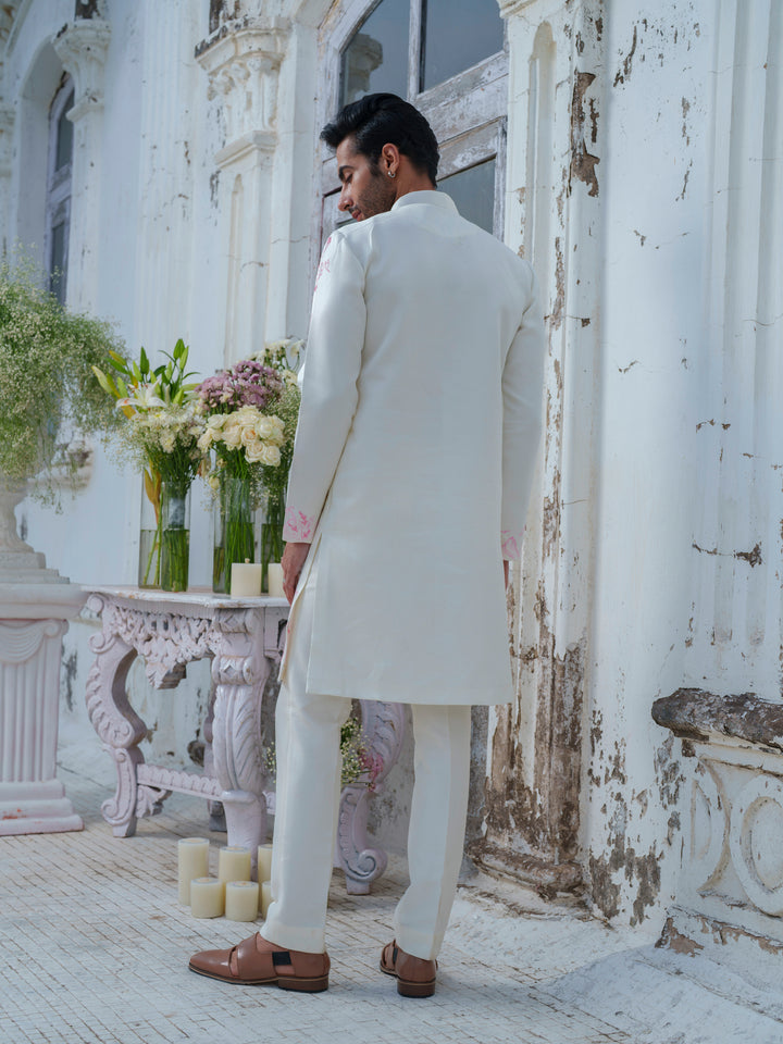 Ivory Handpainted Kurta Set