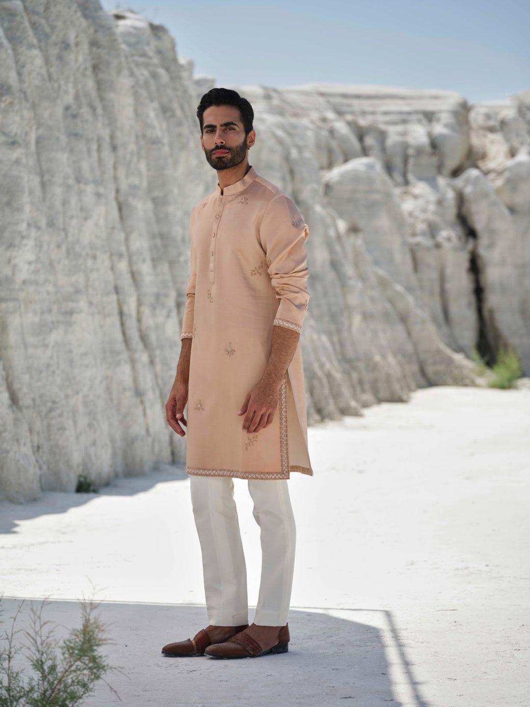 Amber dawn -Tonal Beaded Embroidered Kurta Set
