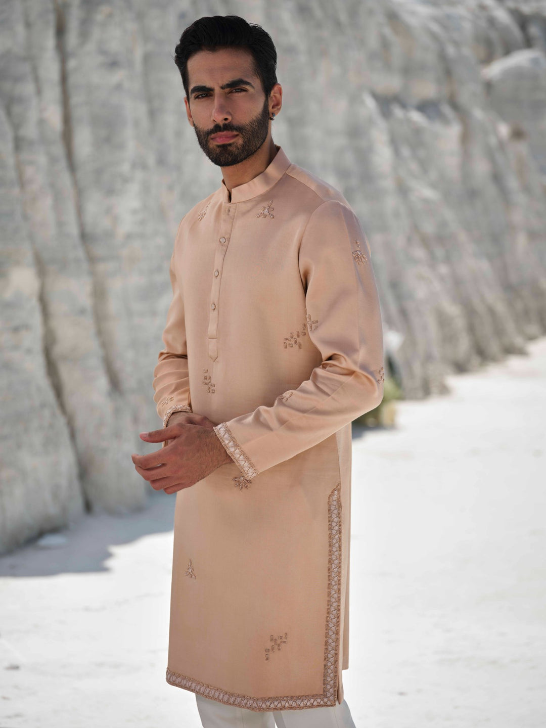Amber dawn -Tonal Beaded Embroidered Kurta Set