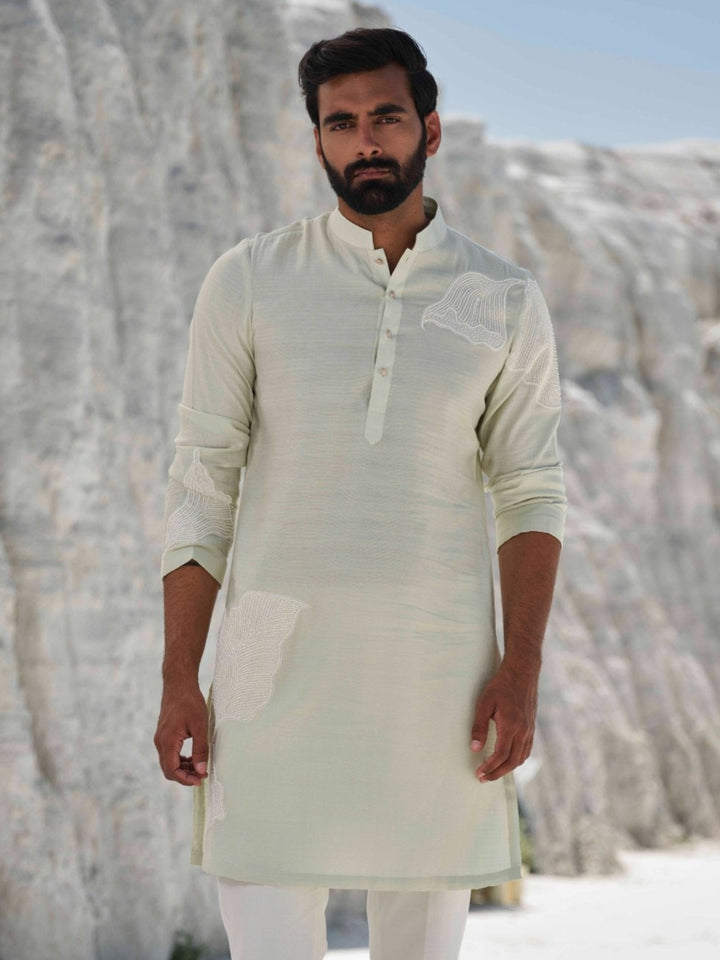 Mint Crest -Mint Green Embroidered Kurta Set