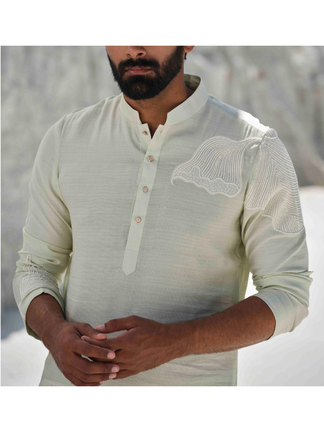 Mint Crest -Mint Green Embroidered Kurta Set