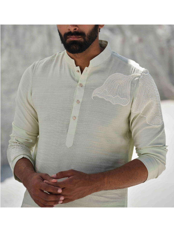 Mint Crest -Mint Green Embroidered Kurta Set