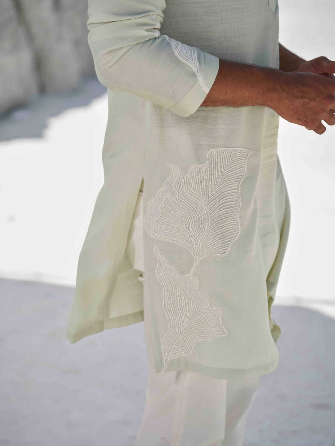 Mint Crest -Mint Green Embroidered Kurta Set