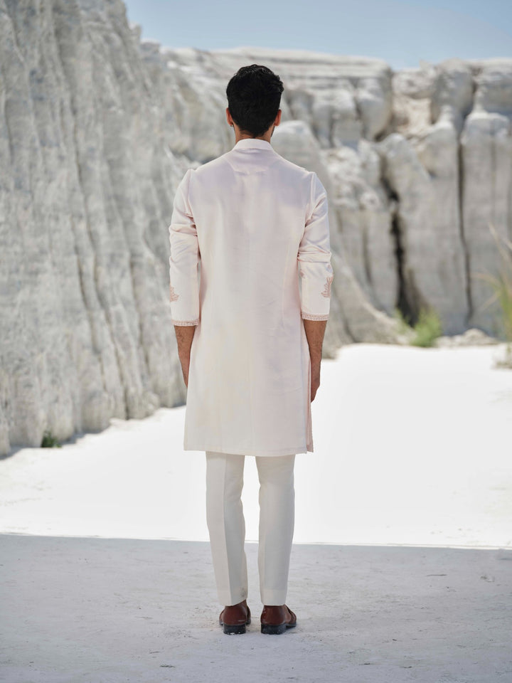 Blush Shell - Embroidered Kurta Set