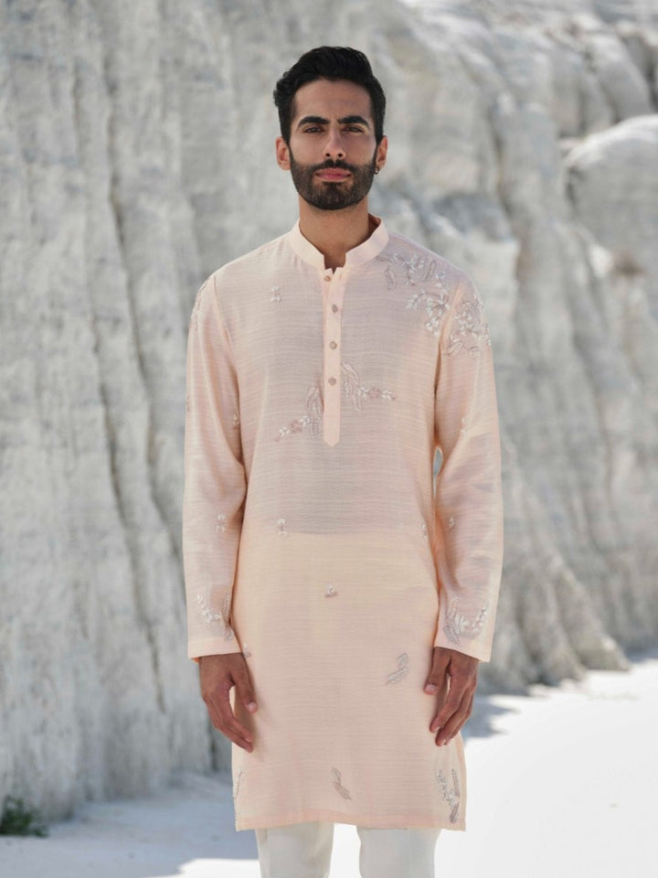 Blush Serenity - Embroidered Kurta Set
