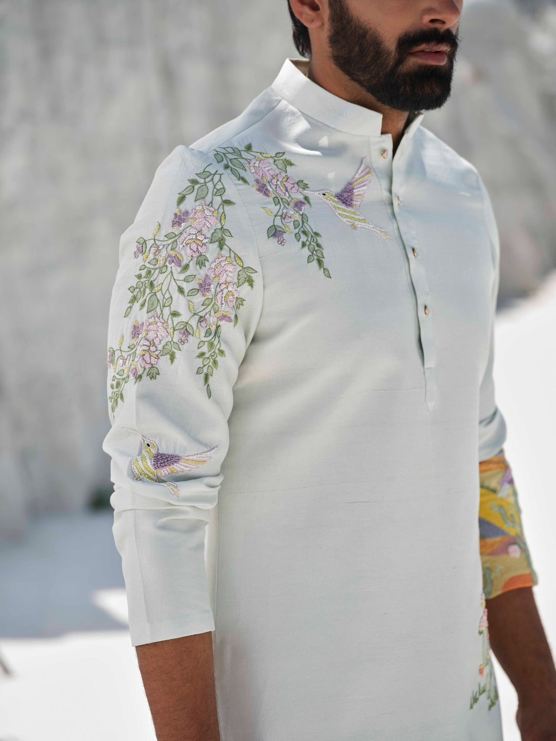 Blooming Oasis - Embroidered Kurta set