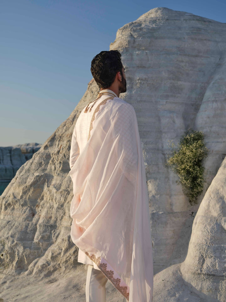 Regal - Blush Lattice Sherwani