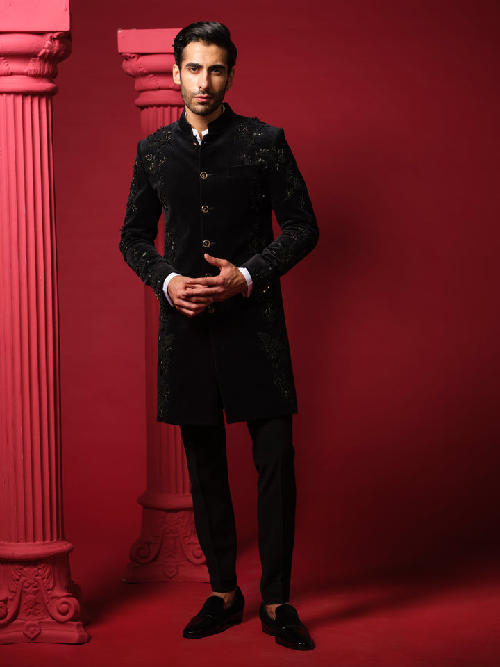 Black Indo-Western Set