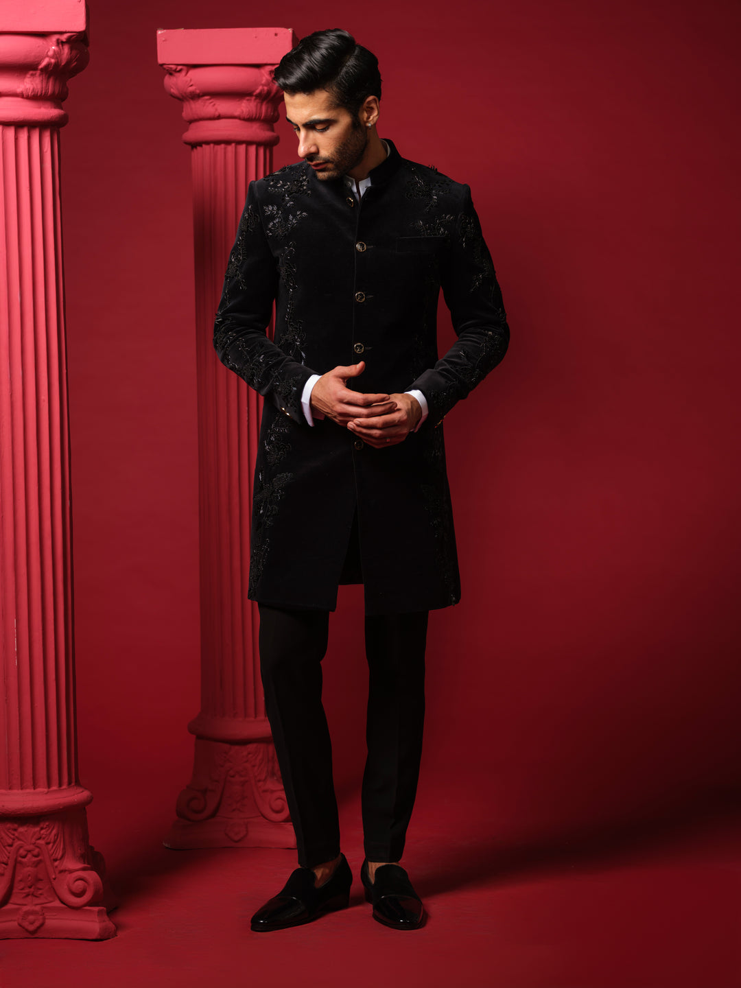 Black Indo-Western Set
