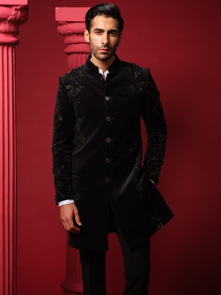 Black Indo-Western Set