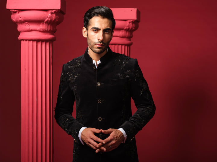 Black Indo-Western Set
