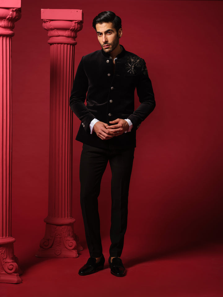 Floral Bandhgala Set