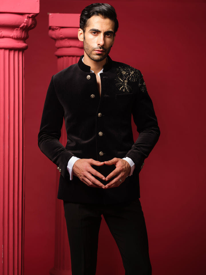 Floral Bandhgala Set