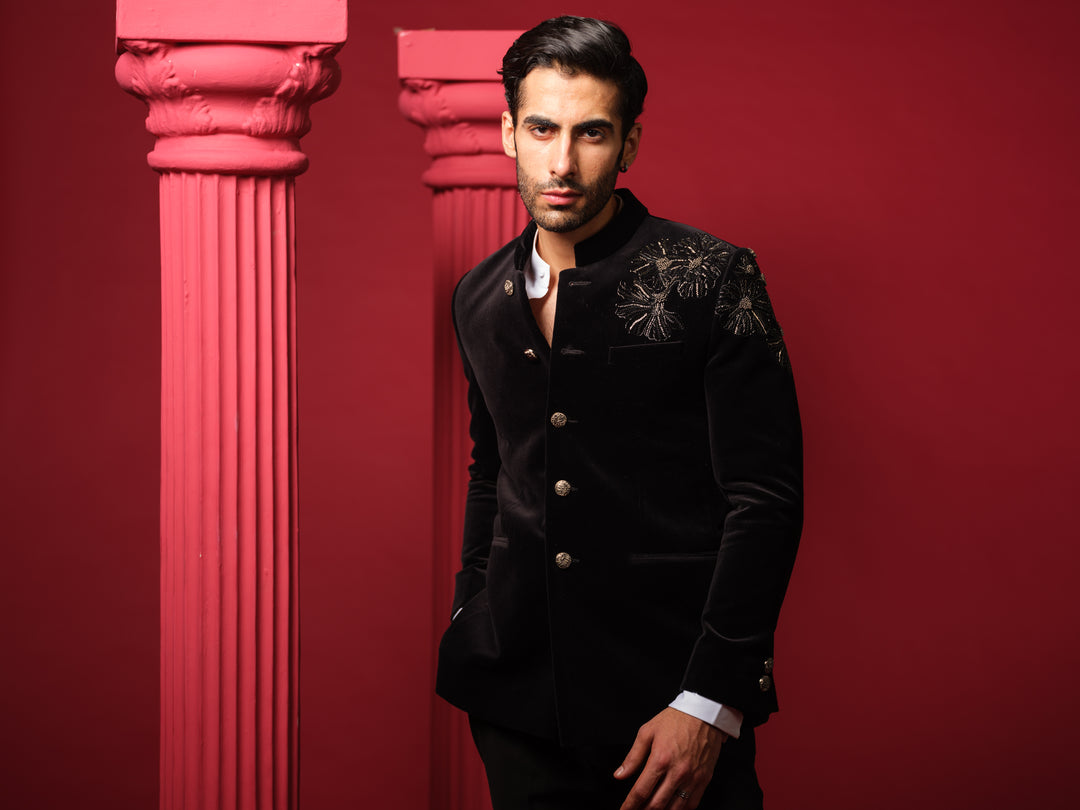Floral Bandhgala Set