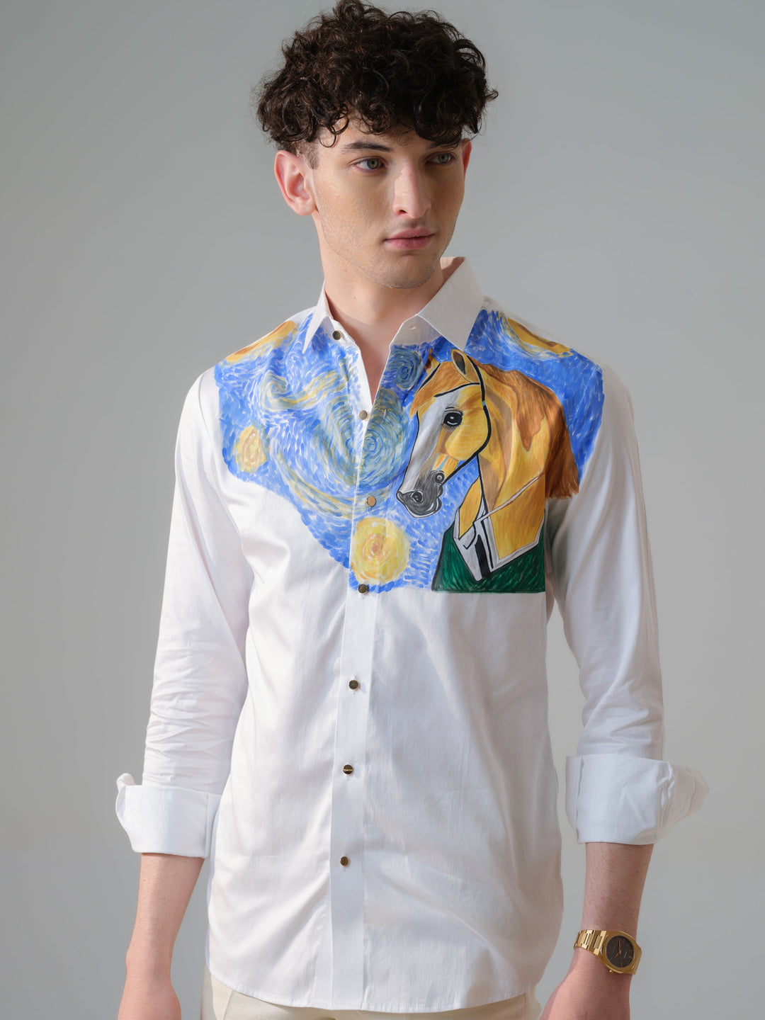 HORSE HAND PAINTED SHIRT