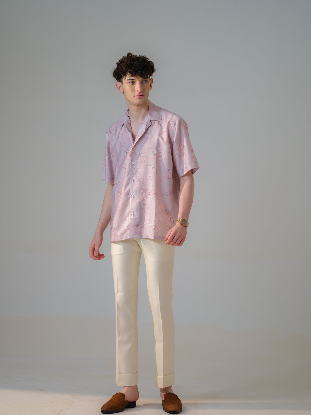 PRINTED BOX FIT SHIRT