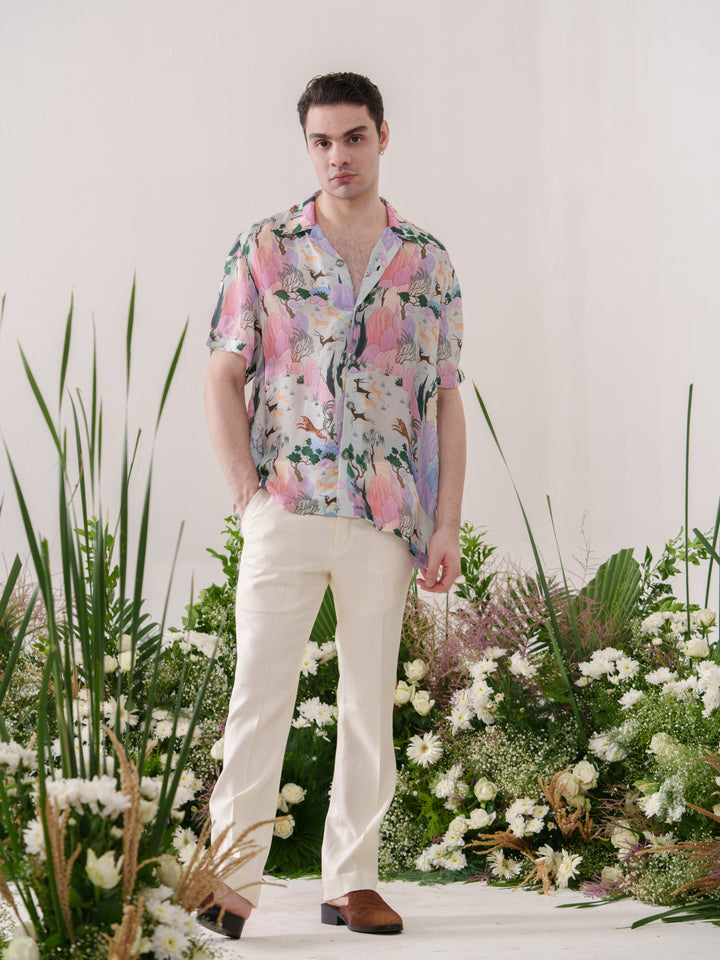 Box Fit Unicorn Printed Shirt