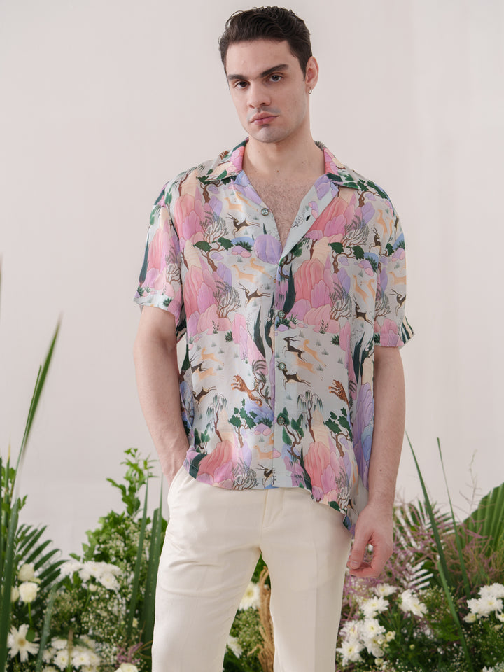 Box Fit Unicorn Printed Shirt