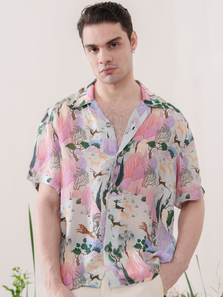 Box Fit Unicorn Printed Shirt