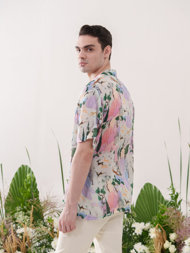 Box Fit Unicorn Printed Shirt