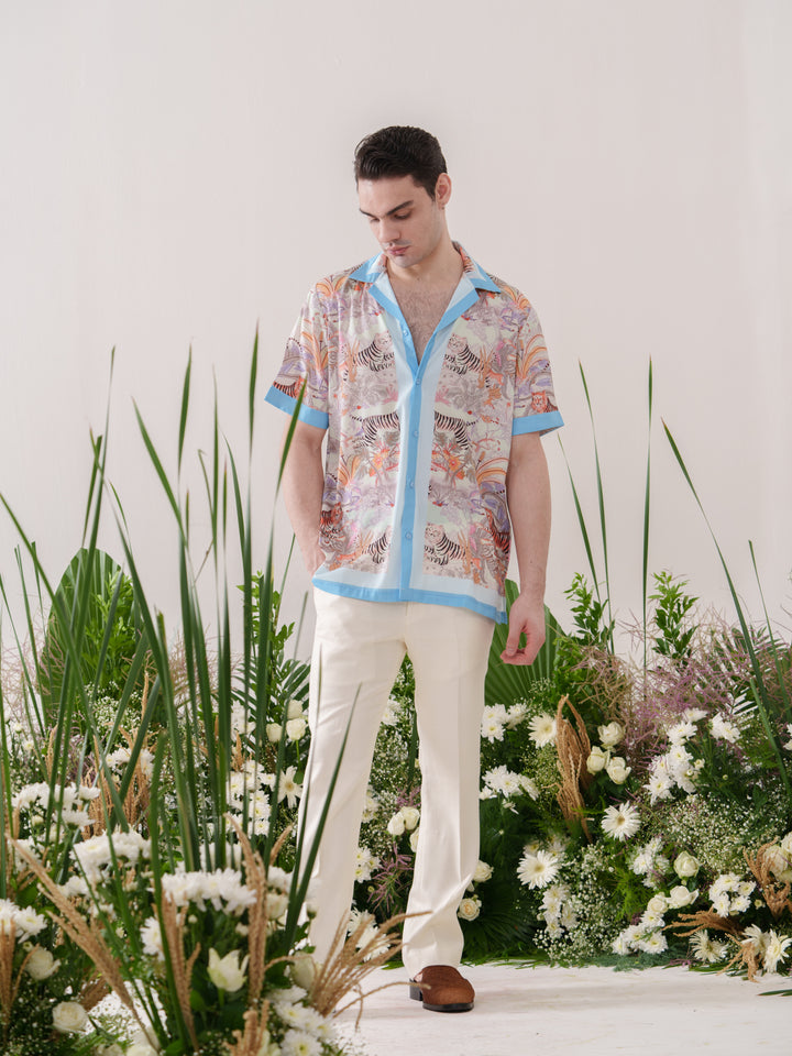 Box Fit Jungle Printed Shirt