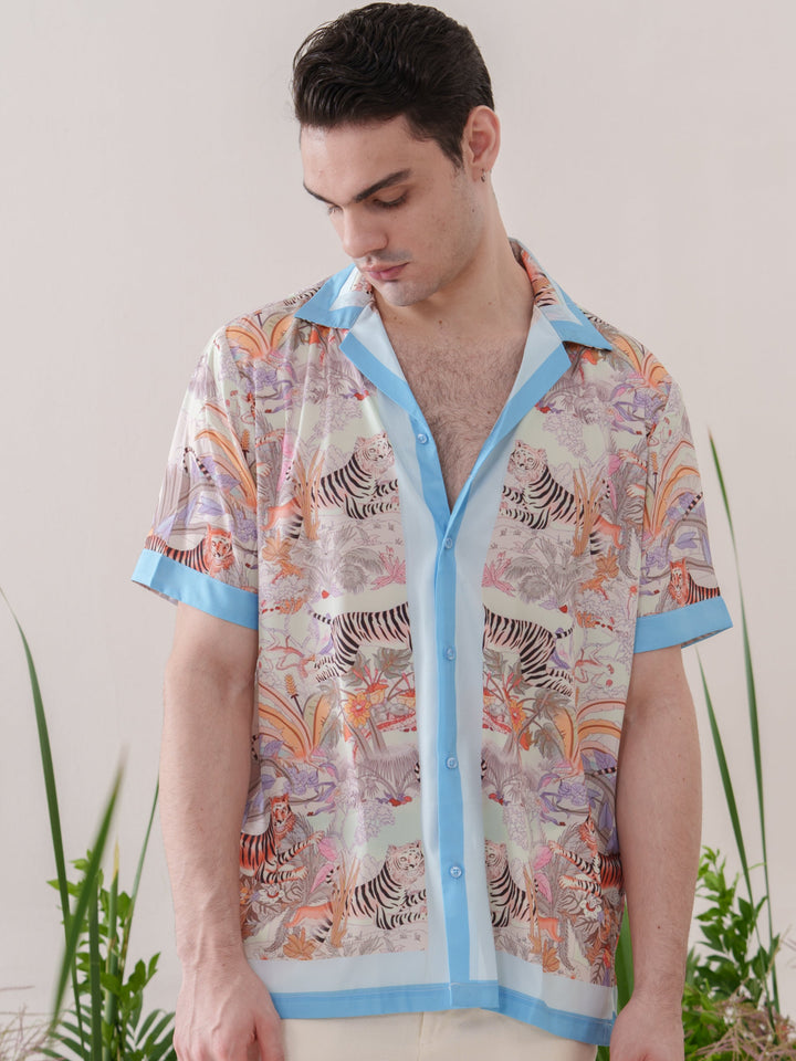 Box Fit Jungle Printed Shirt