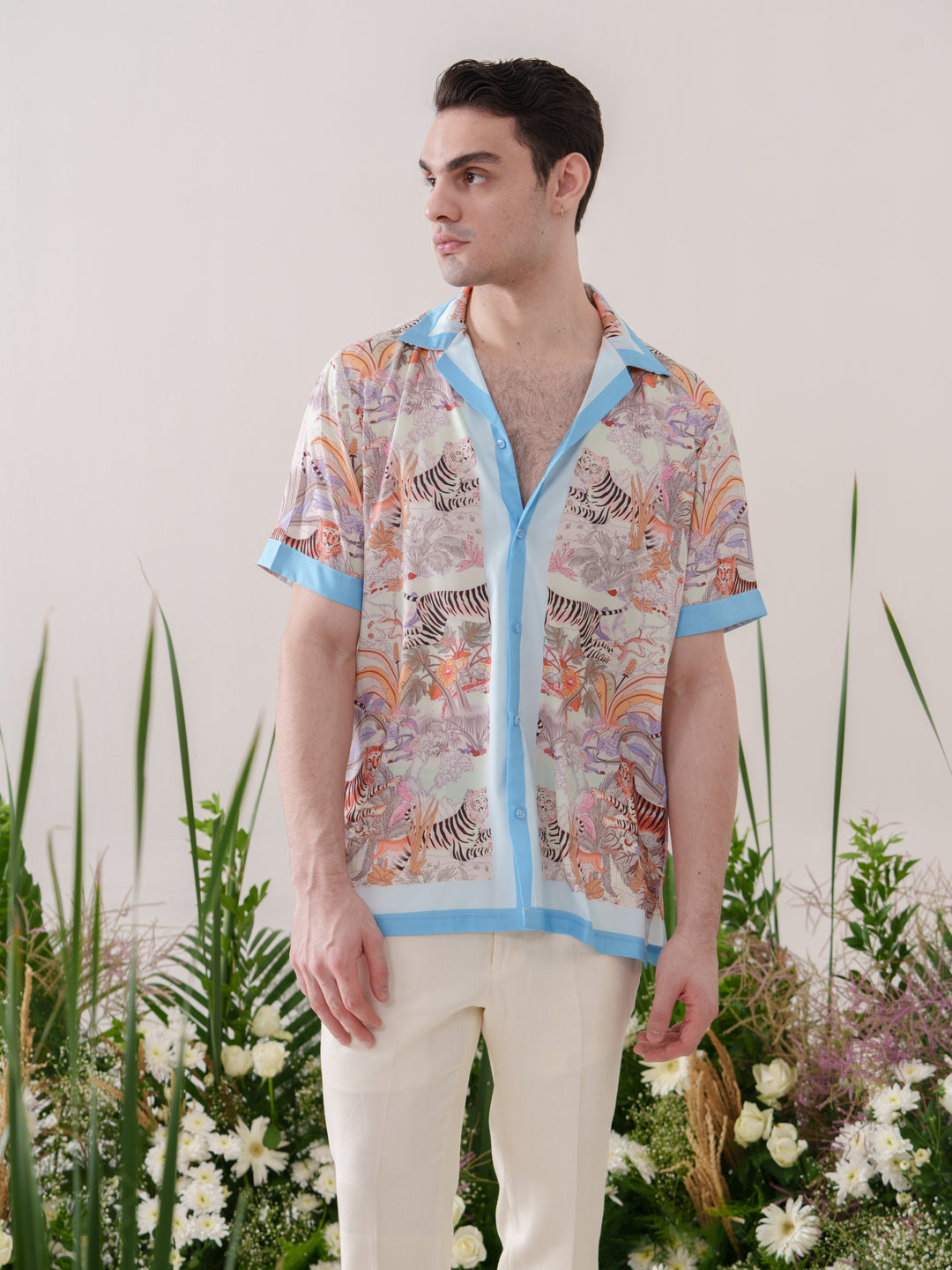Box Fit Jungle Printed Shirt