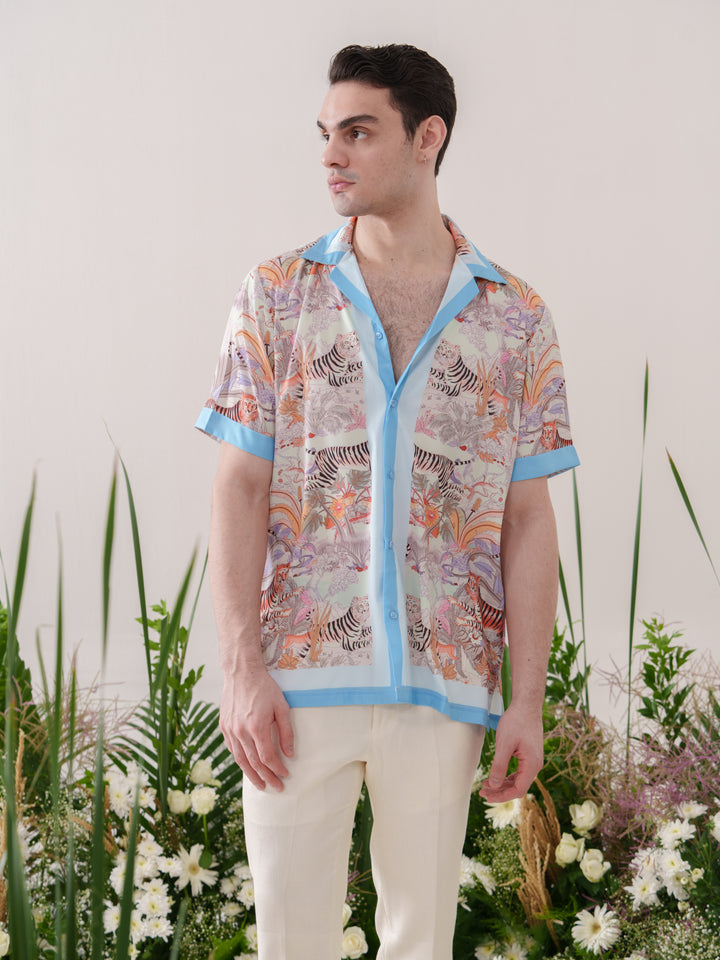 Box Fit Jungle Printed Shirt