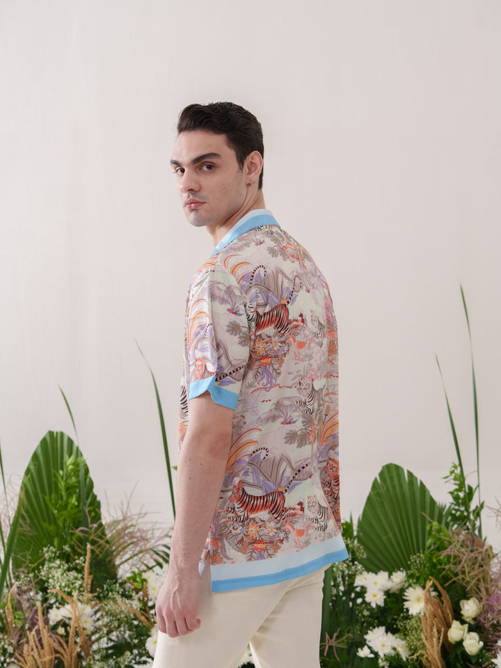 Box Fit Jungle Printed Shirt