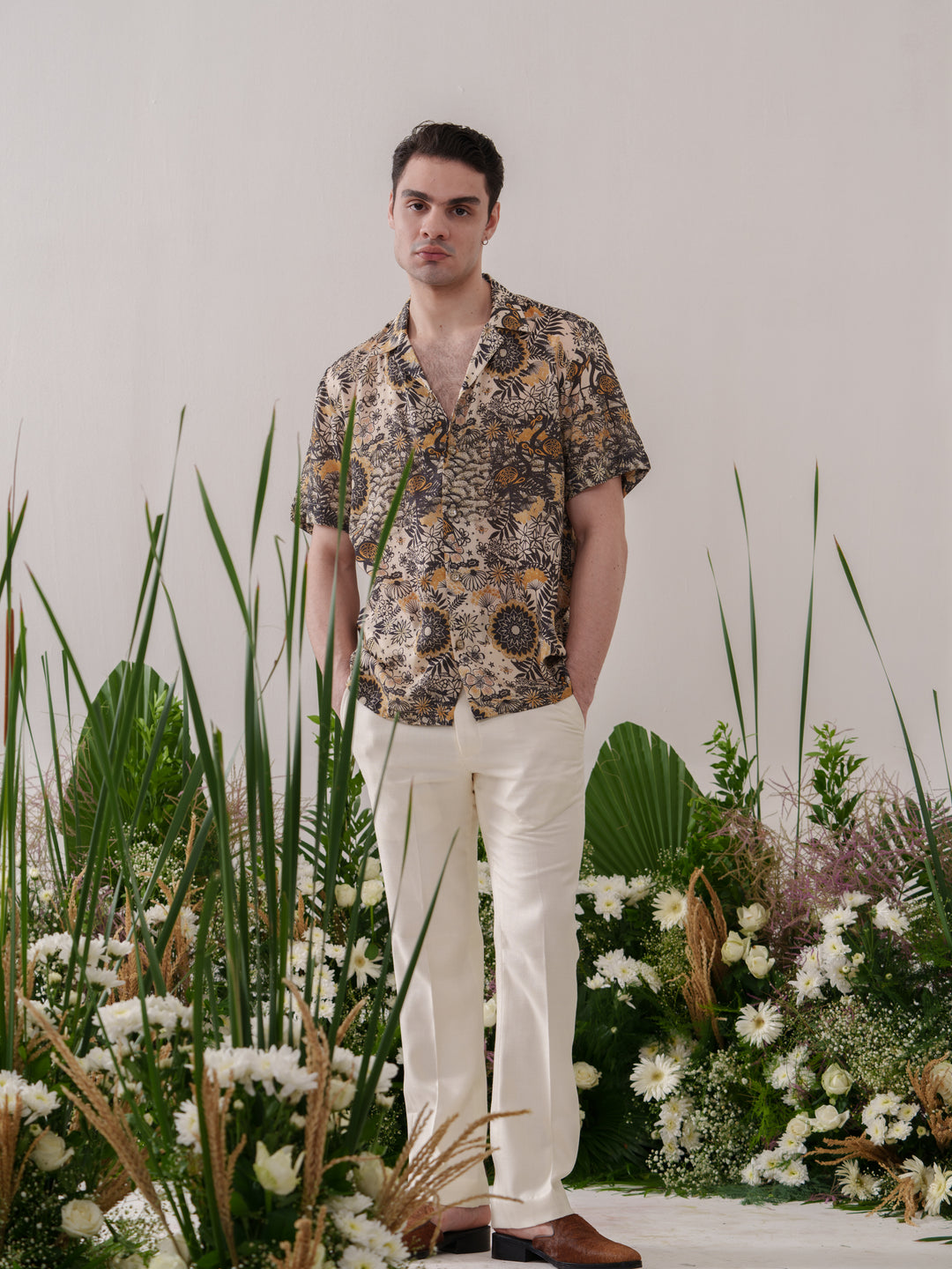 Box Fit Floral Printed Shirt