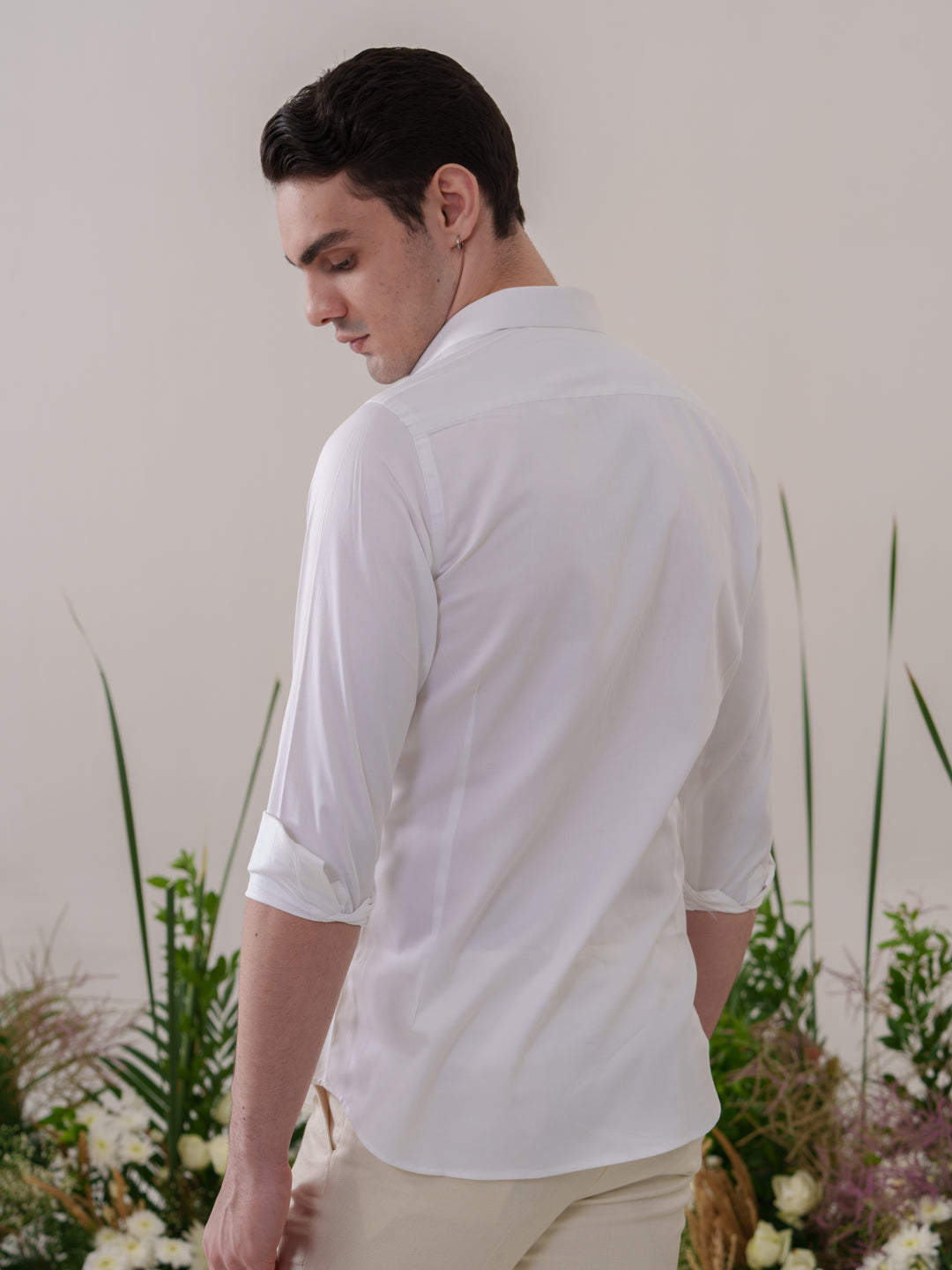White Hand Painted Shirt