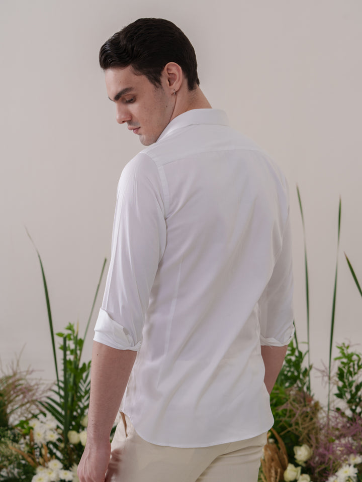 White Hand Painted Shirt