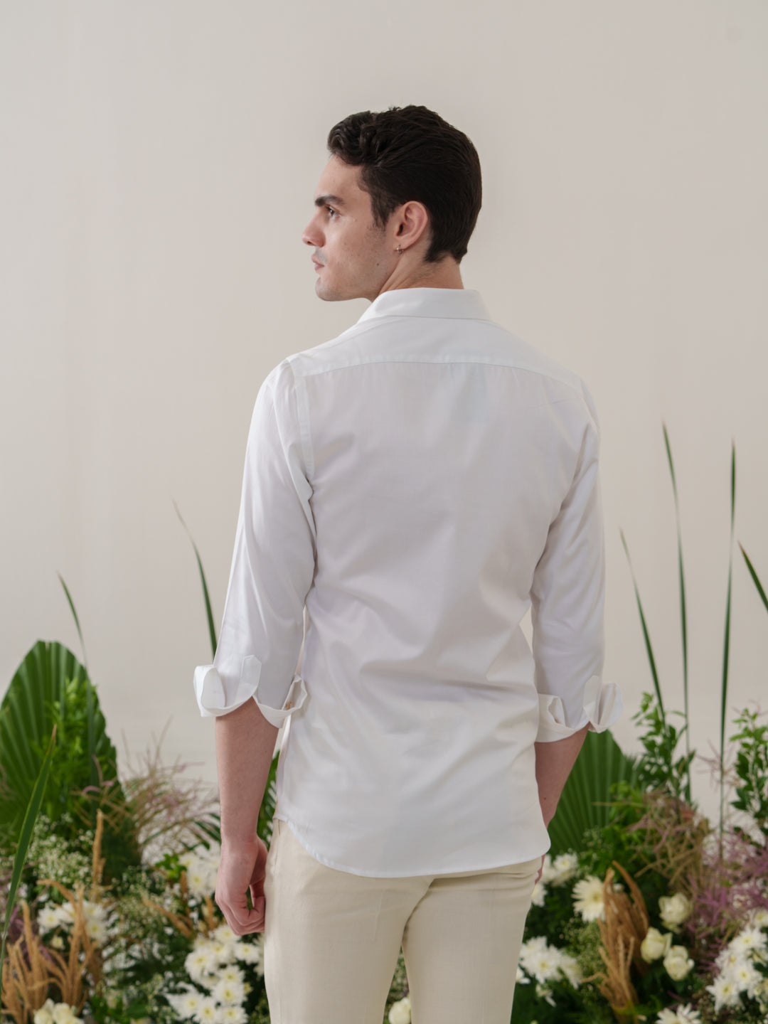 White Hand Painted Shirt