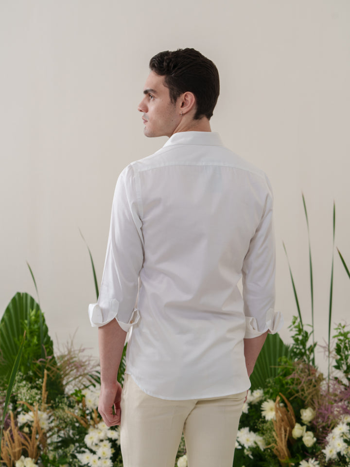 White Hand Painted Shirt