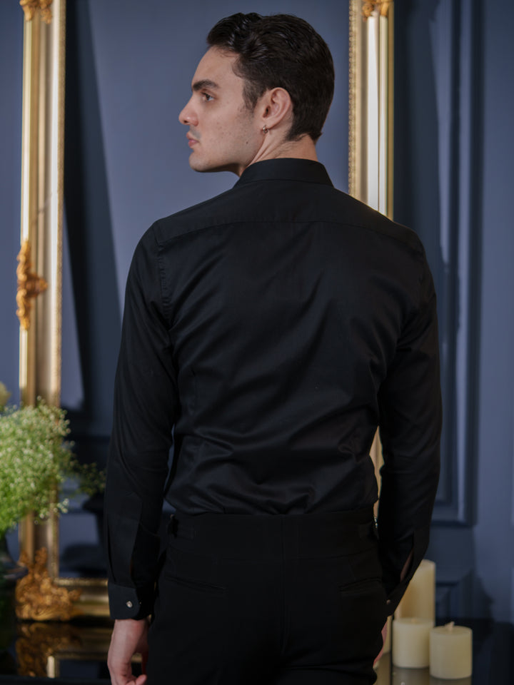 Black Embroidered Shirt