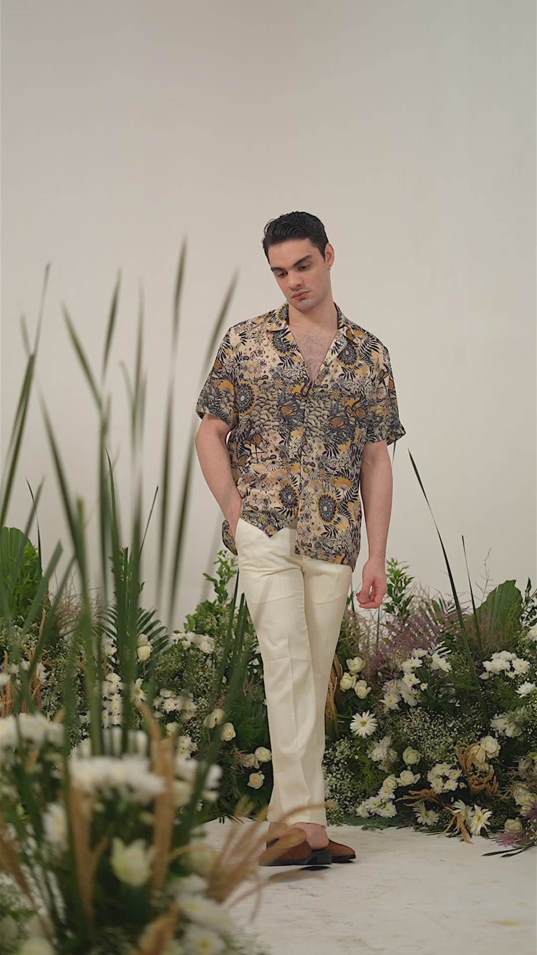 Box Fit Floral Printed Shirt