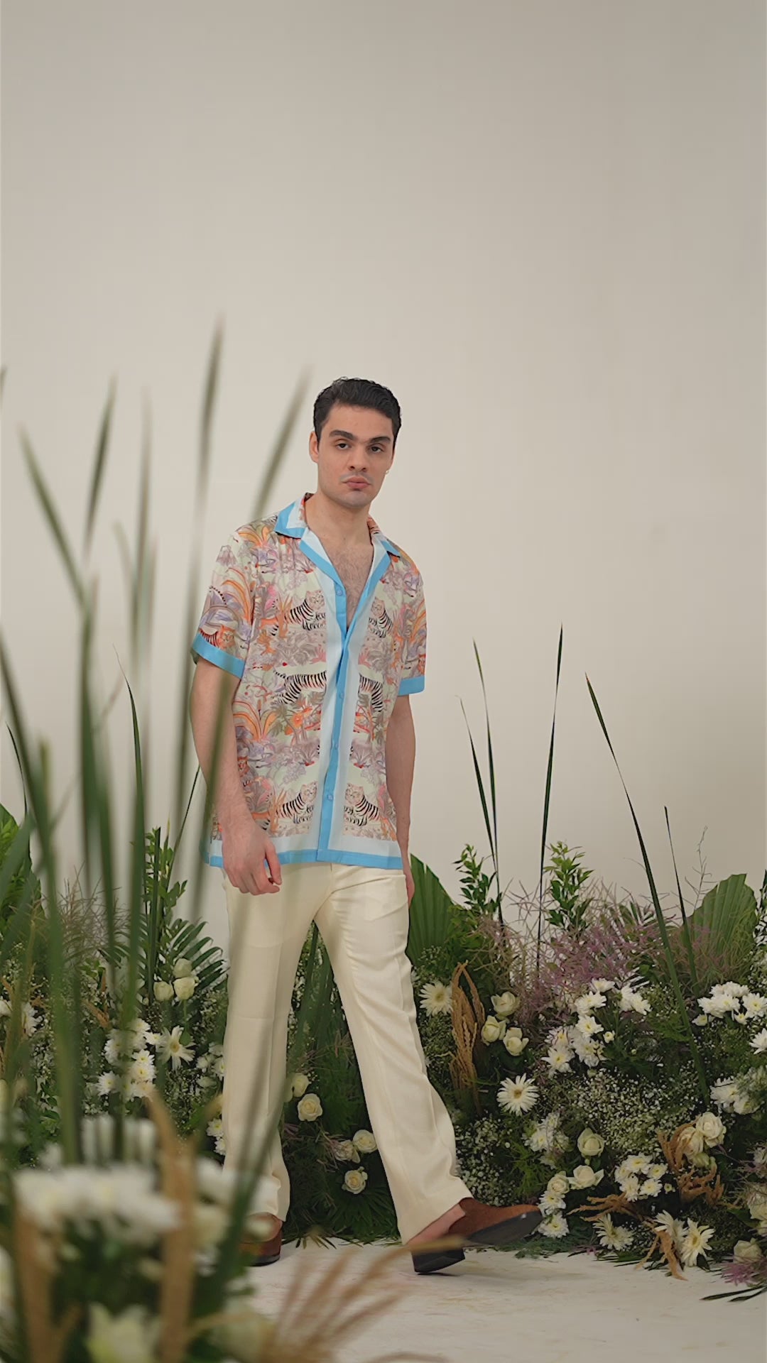 Box Fit Jungle Printed Shirt