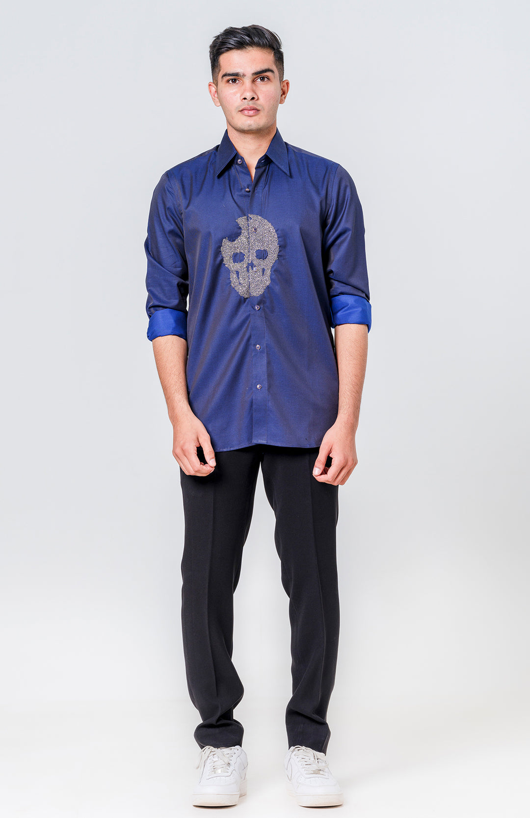 SKULL EMBROIDERED SHIRT
