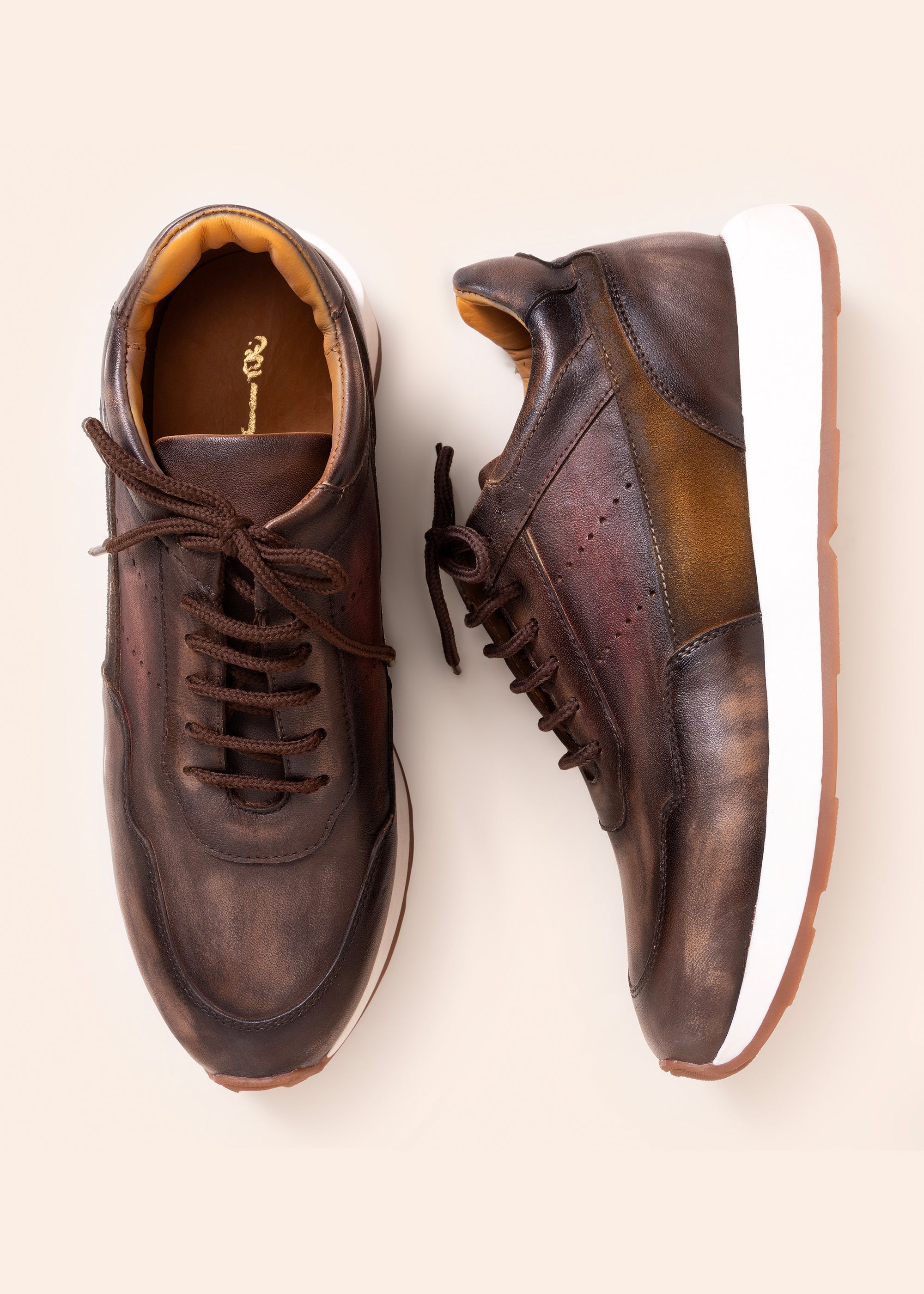 Buy Tan Brown Sneakers for Men by Funk Online | Ajio.com