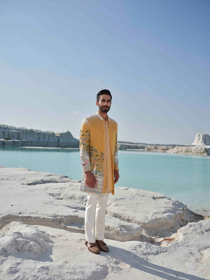 Golden Meadow - Marigold Yellow Jacket Set
