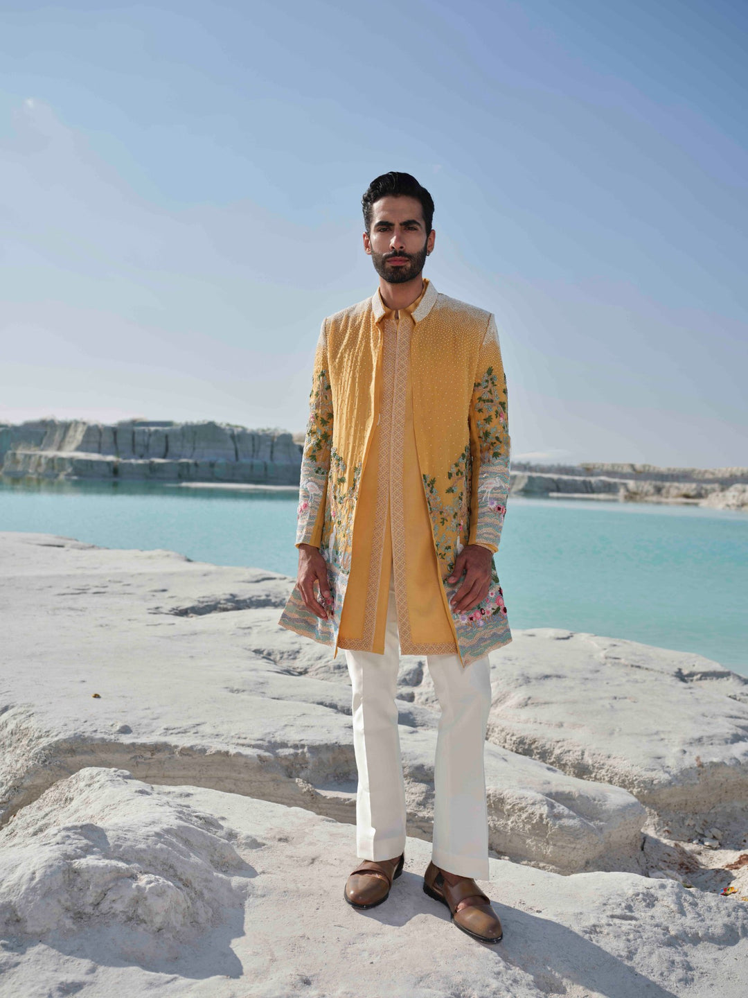 Golden Meadow - Marigold Yellow Jacket Set