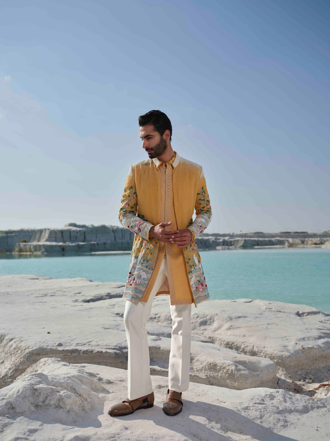 Golden Meadow - Marigold Yellow Jacket Set
