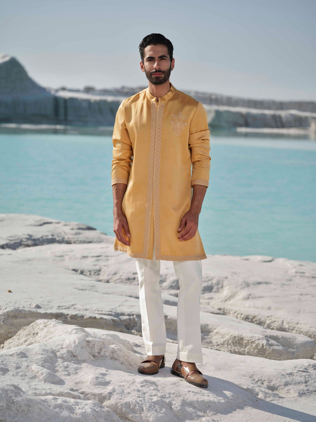 Golden Meadow - Marigold Yellow Jacket Set