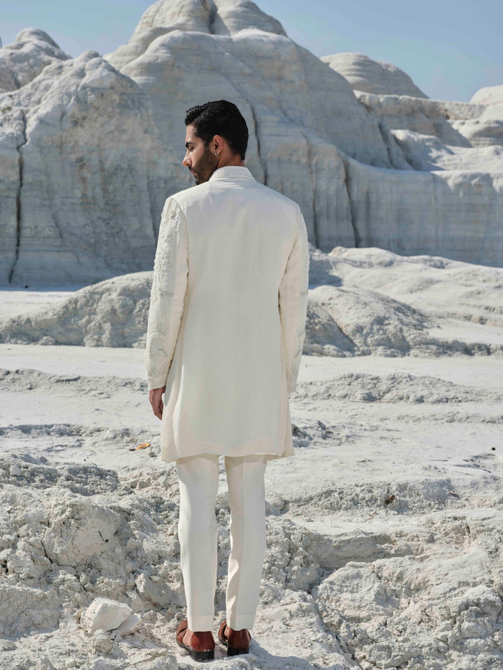 Ivoryn - Ivory Beaded Jacket Set
