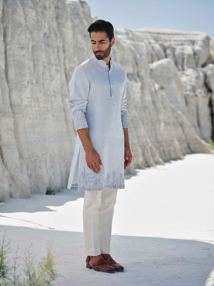 Celestial Haze-  Embroidered Kurta Set