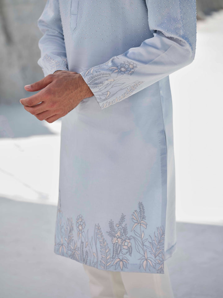 Celestial Haze-  Embroidered Kurta Set